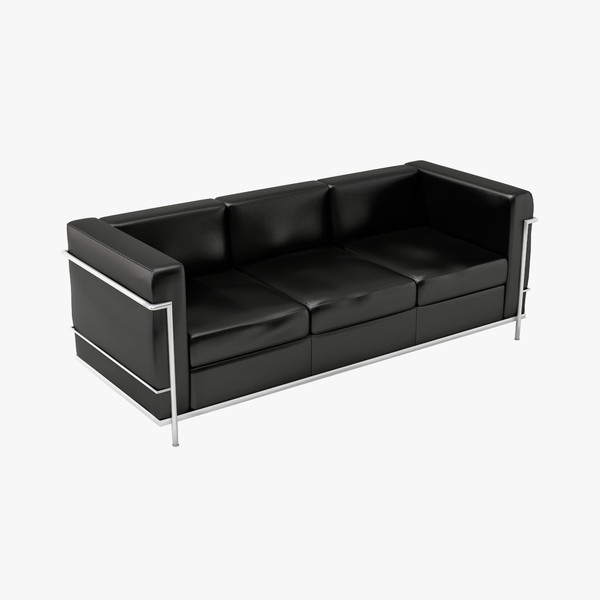 3dsmax le corbusier lc2 - Couch 06 by lajhar